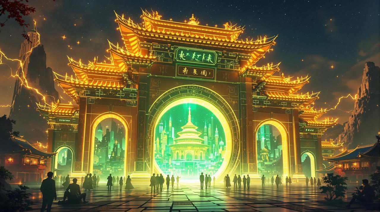 漫天堂 - 通往次元的第一关，西域门户融合二次元世界的奇幻场景